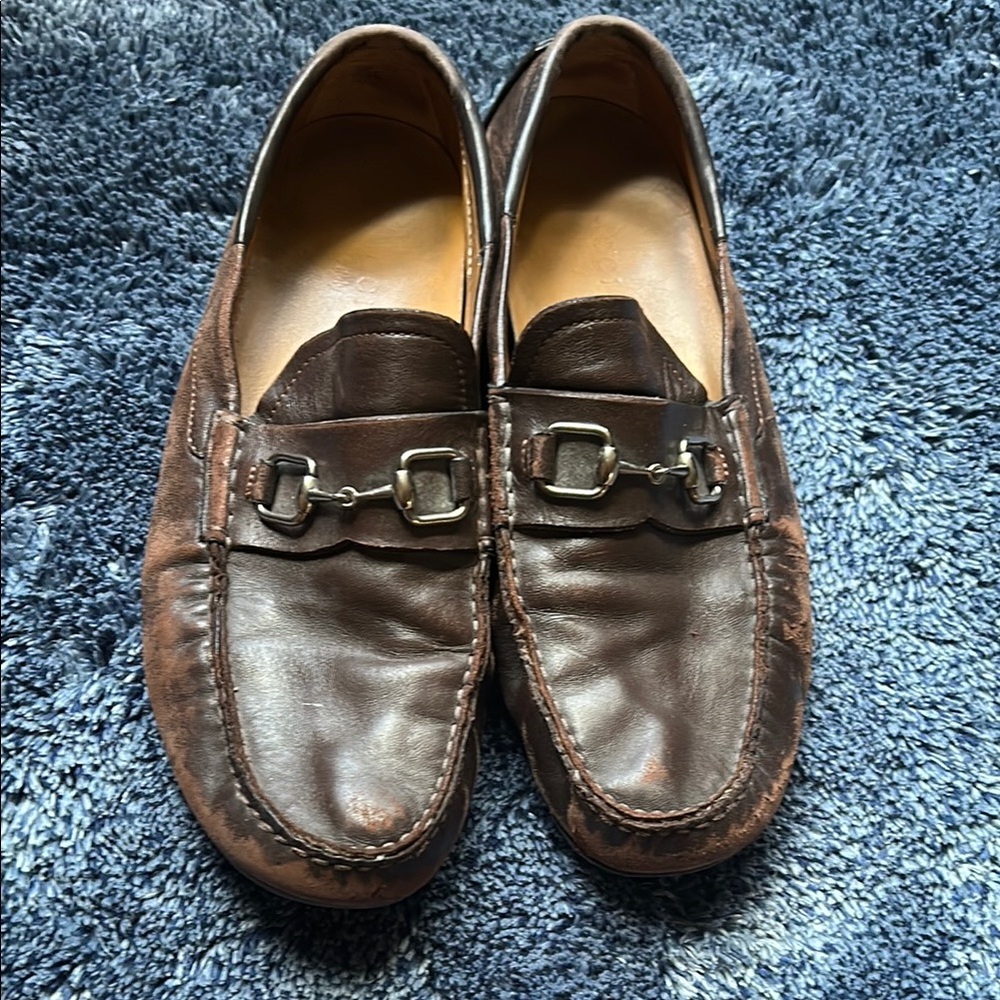 Gucci Men's Brown Leather Loafers